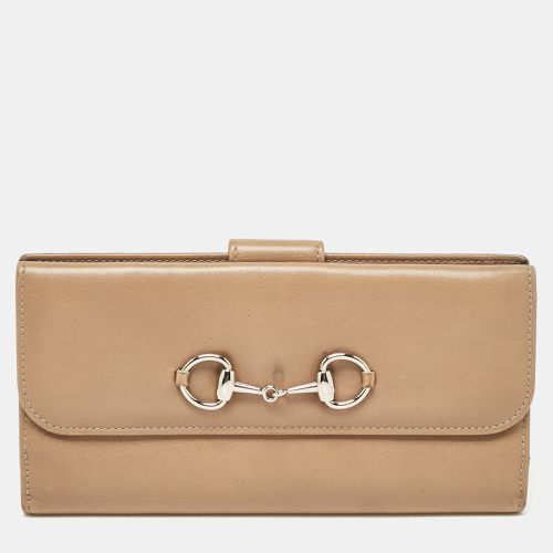 Gucci Brown Leather Horsebit Continental Wallet - Gucci - Modalova