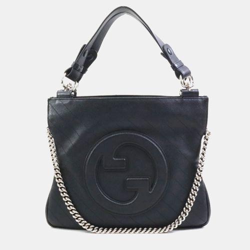 Gucci Black Leather Blondie Small Tote Bag - Gucci - Modalova