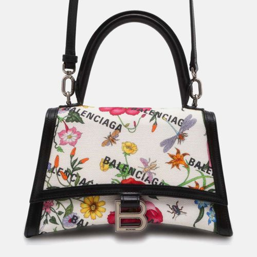 Gucci x Balenciaga Black White Flora Hourglass Small Handbag - Gucci - Modalova