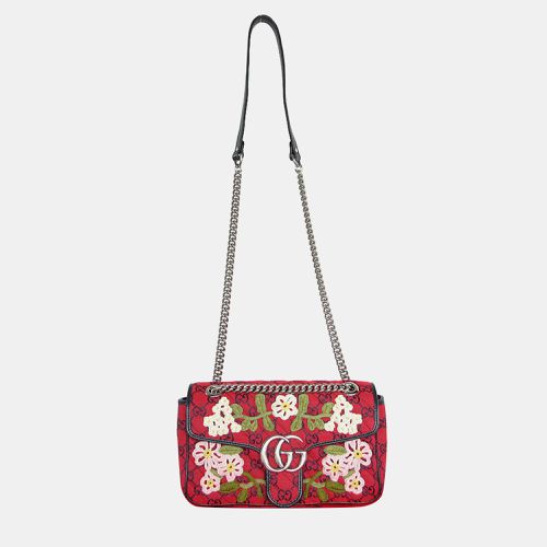 Gucci Red Canvas GG Shoulder Bag - Gucci - Modalova