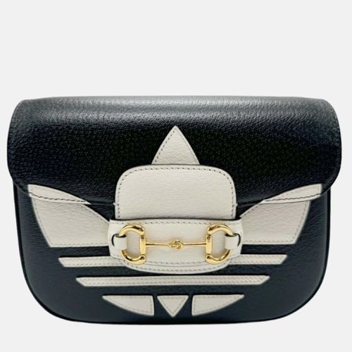 Gucci x Adidas Black White Gold Leather Shoulder Bag - Gucci - Modalova