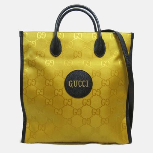 Gucci Yellow Black Leather Nylon GG Off the Grid Long Bag - Gucci - Modalova