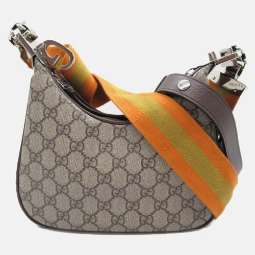 Gucci Beige Brown Canvas GG Shoulder Bag - Gucci - Modalova