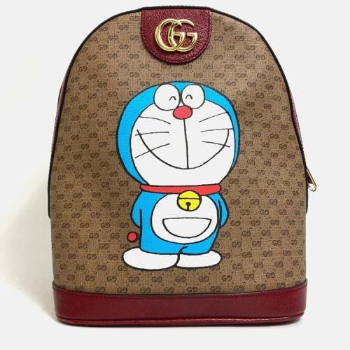 Gucci Beige x Red GG Supreme Backpack - Gucci - Modalova