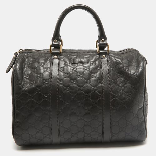 Dark ssima Leather Medium Joy Boston Bag - Gucci - Modalova