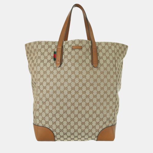 Gucci Brown GG Supreme Canvas Tote Bag - Gucci - Modalova