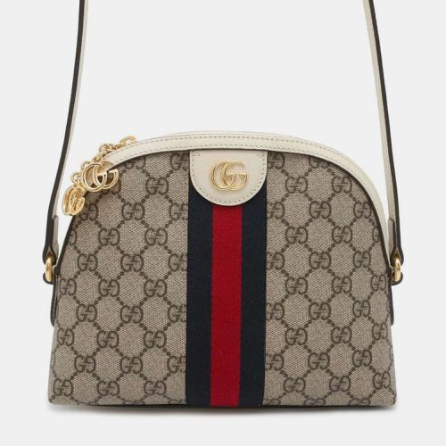 Gucci Beige/Ivory GG Supreme Canvas Leather Ophidia GG Supreme Shoulder Bag - Gucci - Modalova