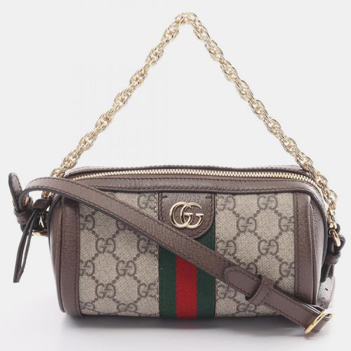 Gucci Ophidia Gg Supreme Coated Canvas Leather Beige Brown Multicolor Shoulder Bag - Gucci - Modalova