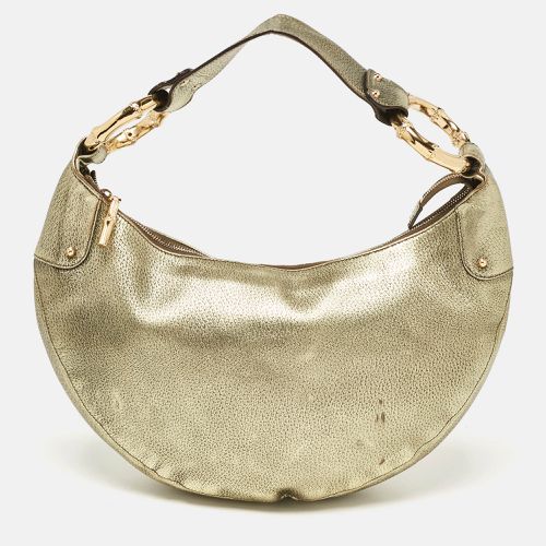 Gucci Gold Leather Bamboo Ring Hobo - Gucci - Modalova