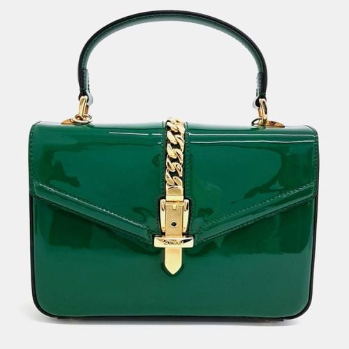 Gucci Patent Sylvie 1969 Mini Top Handle Bag - Gucci - Modalova