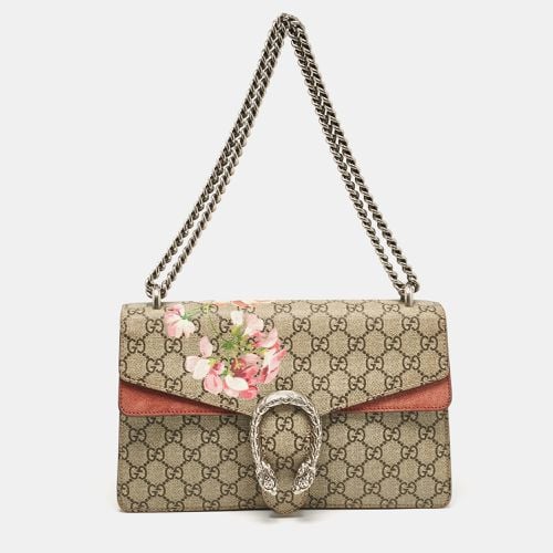 Gucci Pink/Beige Signature Coated Canvas and Suede Small Dionysus Shoulder Bag - Gucci - Modalova