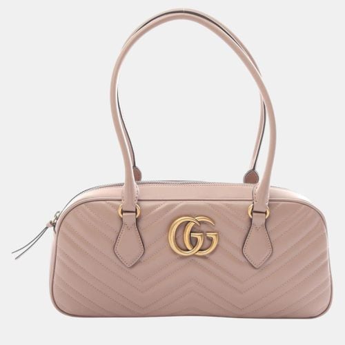 Gucci Pink Leather GG Marmont Medium Tote Bag - Gucci - Modalova