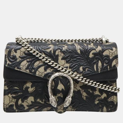 Gucci Beige Black PVC Leather Dionysus Arabesque GG Supreme Chain Bag - Gucci - Modalova