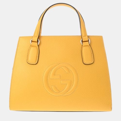 Gucci Yellow Calfskin Soho Outlet Handbag - Gucci - Modalova