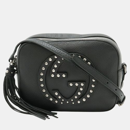 Gucci Black Leather Soho Tassel Disco Bag - Gucci - Modalova