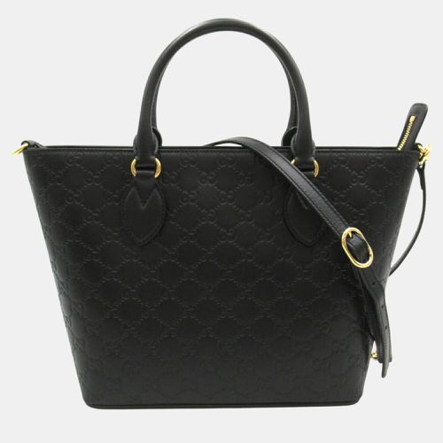 Gucci Black Leather Guccissima Tote Bag - Gucci - Modalova