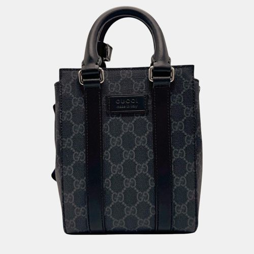 Gucci Gray Black Silver GG Supreme Shoulder Bag - Gucci - Modalova