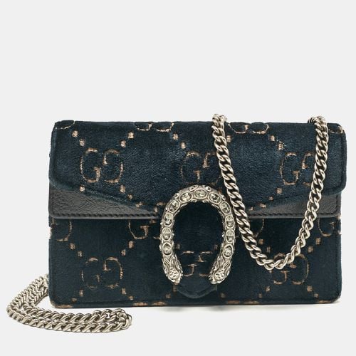 Gucci Teal Blue GG Velvet and Leather Super Mini Dionysus Crossbody Bag - Gucci - Modalova