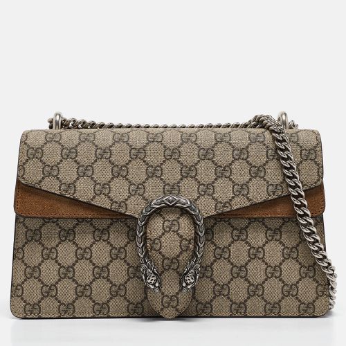 Gucci Beige GG Supreme Canvas and Suede Small Dionysus Shoulder Bag - Gucci - Modalova