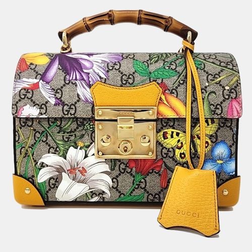 Gucci Flora Small Bamboo Shoulder Bag - Gucci - Modalova