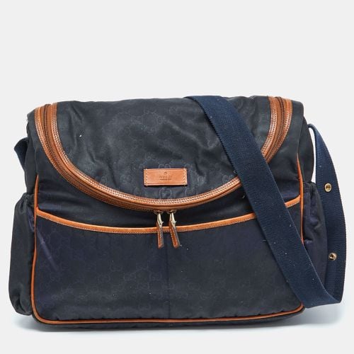 GG Monogram Nylon and Leather Diaper Bag - Gucci - Modalova