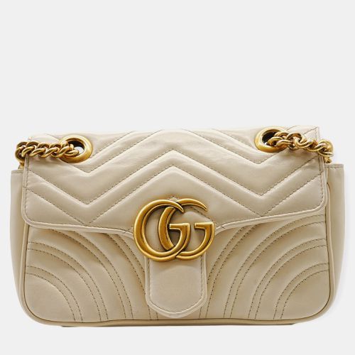 Gucci Marmont White Small Shoulder Bag - Gucci - Modalova