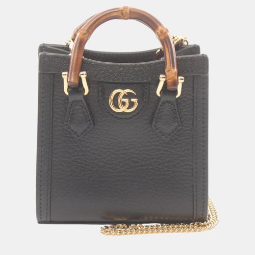 Gucci Leather Black Diana Super Bag Handbag - Gucci - Modalova