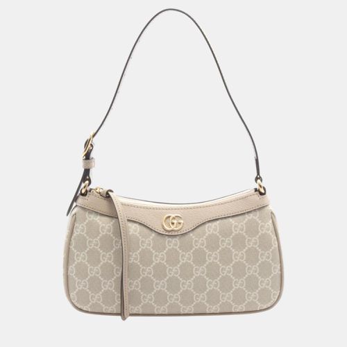 Gucci Ophidia Coated Canvas Leather Beige White Small GG Supreme Shoulder Bag - Gucci - Modalova