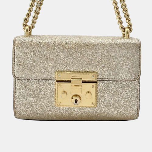 Gucci Padlock Double Chain Shoulder Bag - Gucci - Modalova