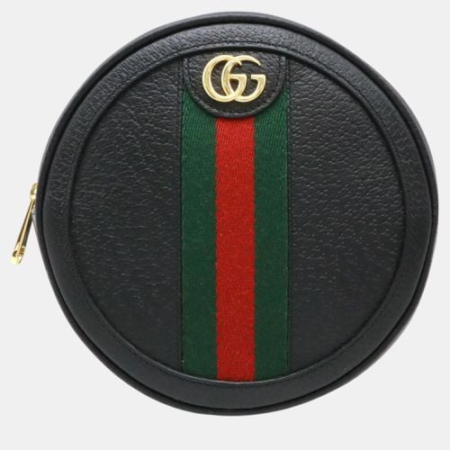 Gucci Leather Black Ophidia Sherry Line GG Marmont Round Backpack - Gucci - Modalova