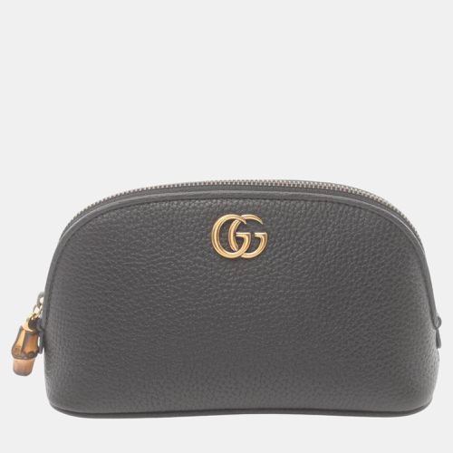 Gucci Leather Black Double G Pouch Bag - Gucci - Modalova