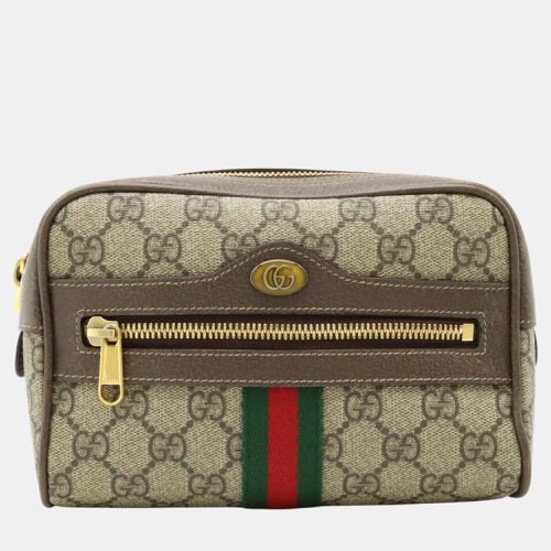 Gucci PVC Beige Brown Ophidia GG Supreme Small Belt Bag - Gucci - Modalova