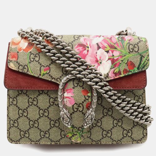 Gucci PVC Suede Beige Bordeaux GG Blooms Dionysus Chain Bag - Gucci - Modalova