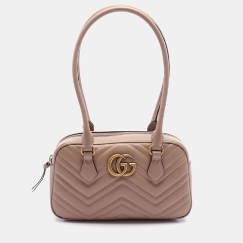 Gucci Leather Pink GG Marmont Small Handbag - Gucci - Modalova