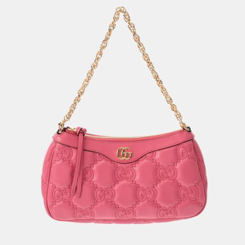 Gucci Pink Leather GG Matelasse Pattern Shoulder Bag - Gucci - Modalova