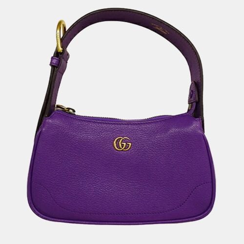 Gucci Leather Purple GG Marmont Aphrodite Bag - Gucci - Modalova