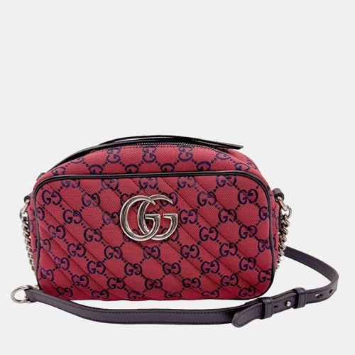 Gucci Canvas Red GG Marmont Shoulder Bag - Gucci - Modalova