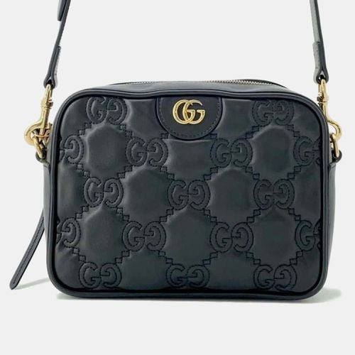 Gucci Leather Black GG Matelasse Small Shoulder Bag - Gucci - Modalova