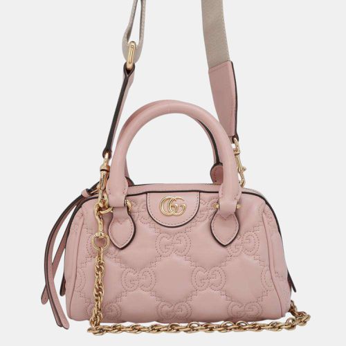 Gucci Pink Leather GG Matelasse Mini Travel Bag - Gucci - Modalova