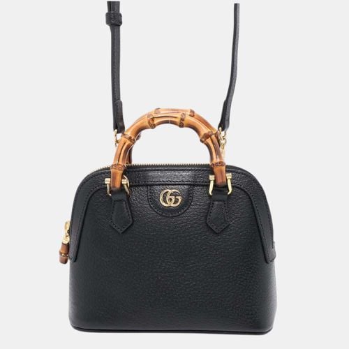 Gucci Diana Bamboo 2wayHandbag Black Leather Size Mini - Gucci - Modalova