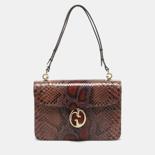 Multicolor Python 1973 Flap Top Handle Bag - Gucci - Modalova