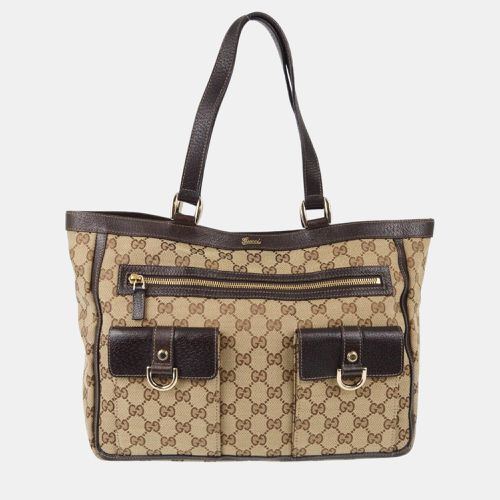 Gucci Beige Brown GG Tote Handbag - Gucci - Modalova