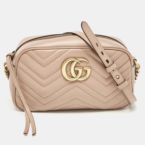 Matelassé Leather Small GG Marmont Camera Shoulder Bag - Gucci - Modalova