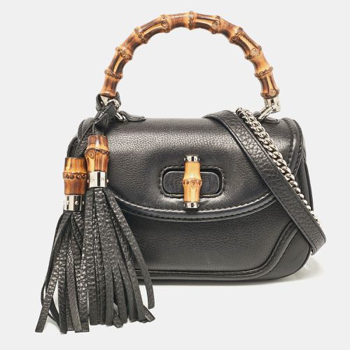 Leather Small New Bamboo Top Handle Bag - Gucci - Modalova