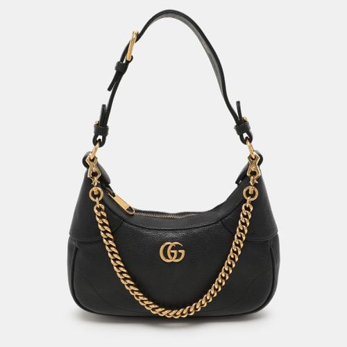 Gucci Black Leather Small Aphrodite Shoulder Bag - Gucci - Modalova