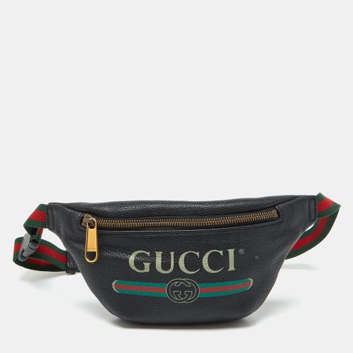 Gucci Black Leather Vintage Logo Web Belt Bag - Gucci - Modalova