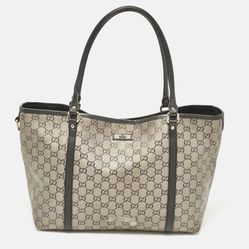 Grey GG Crystal Canvas and Leather Medium Joy Tote - Gucci - Modalova