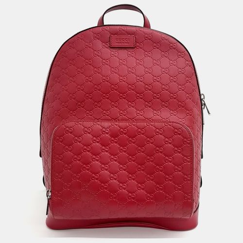 Gucci Red Leather Cimaline backpack bag - Gucci - Modalova