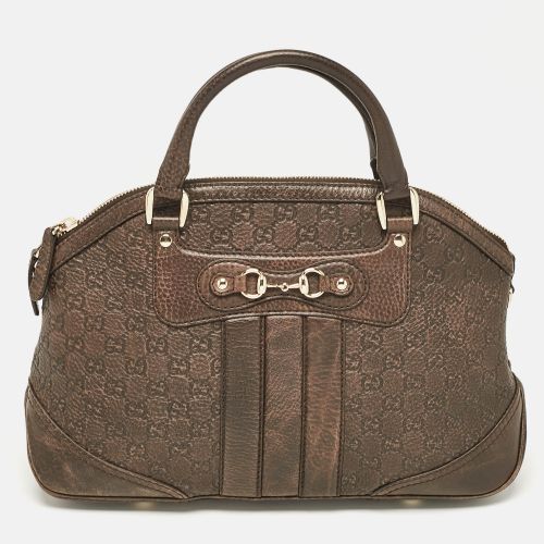 Gucci Dark Brown Guccissima Leather Catherine Dome Satchel - Gucci - Modalova