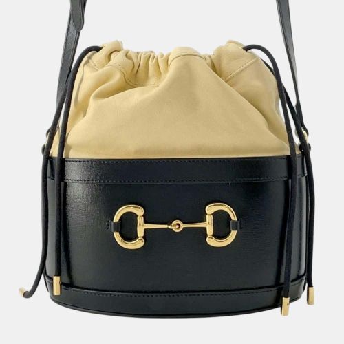 Gucci Black 1955 Horsebit Bucket Shoulder Bag - Gucci - Modalova